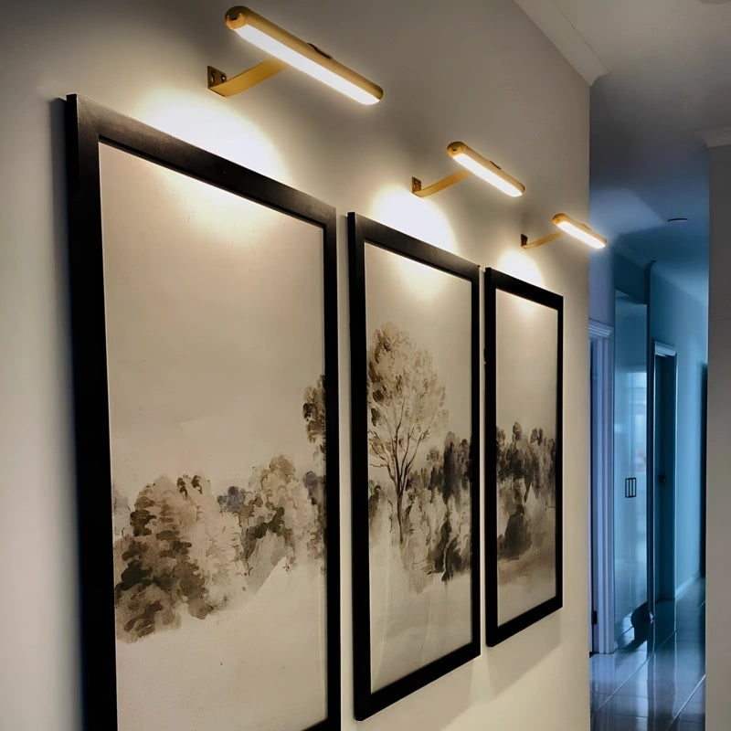 Lámpara de pared para cuadros, LED, recargable, inalámbrica y de metal