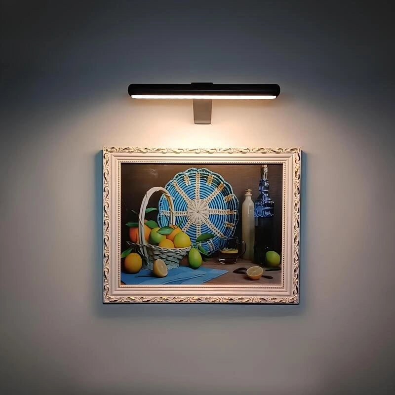 Lámpara de pared para cuadros, LED, recargable, inalámbrica y de metal