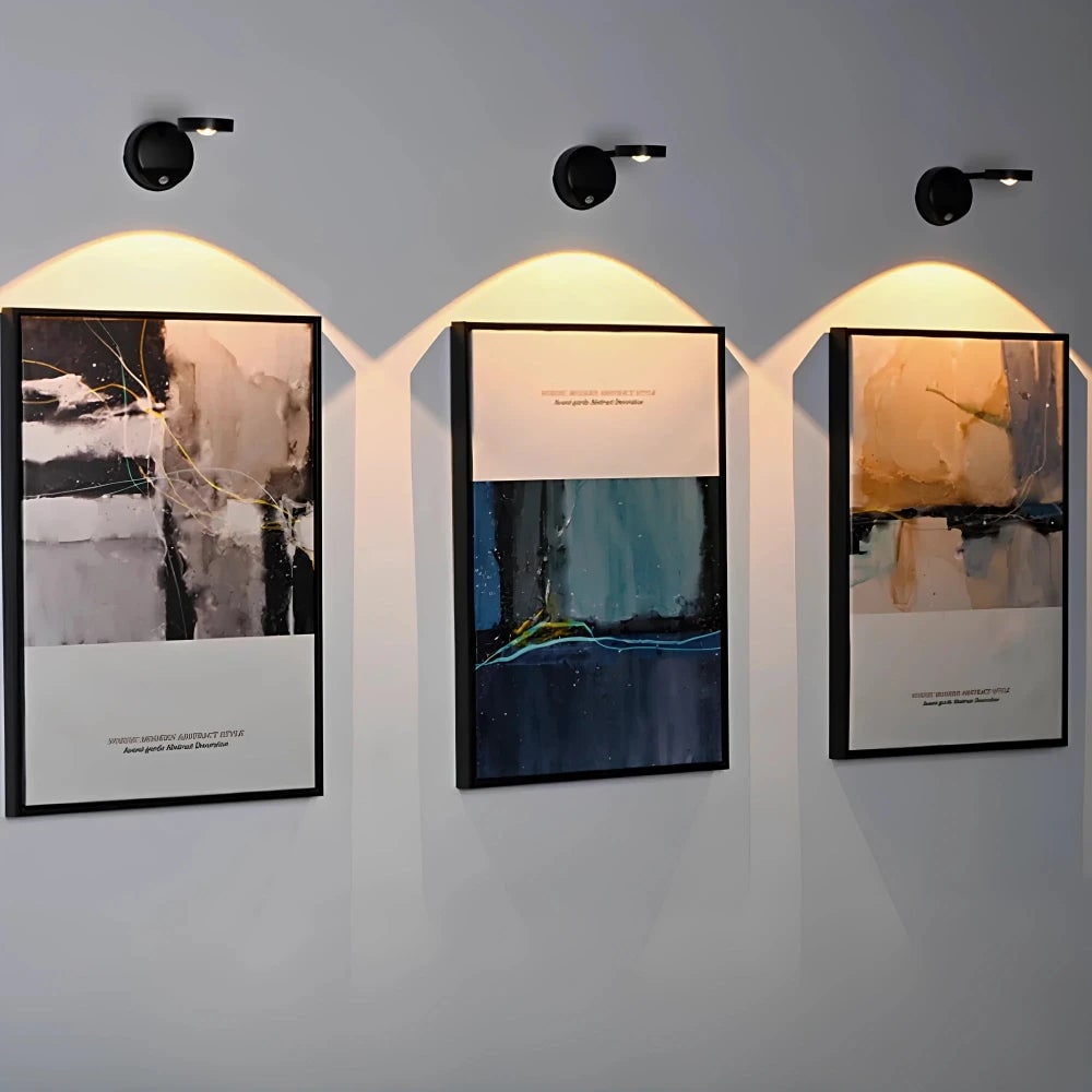 Aplique de pared para cuadros inalámbrico LED, magnético y ajustable, sin cable