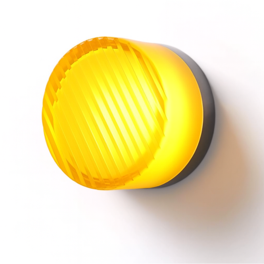Aplique de pared LED redondo con difusor acrílico, lámpara de dormitorio de montaje al ras