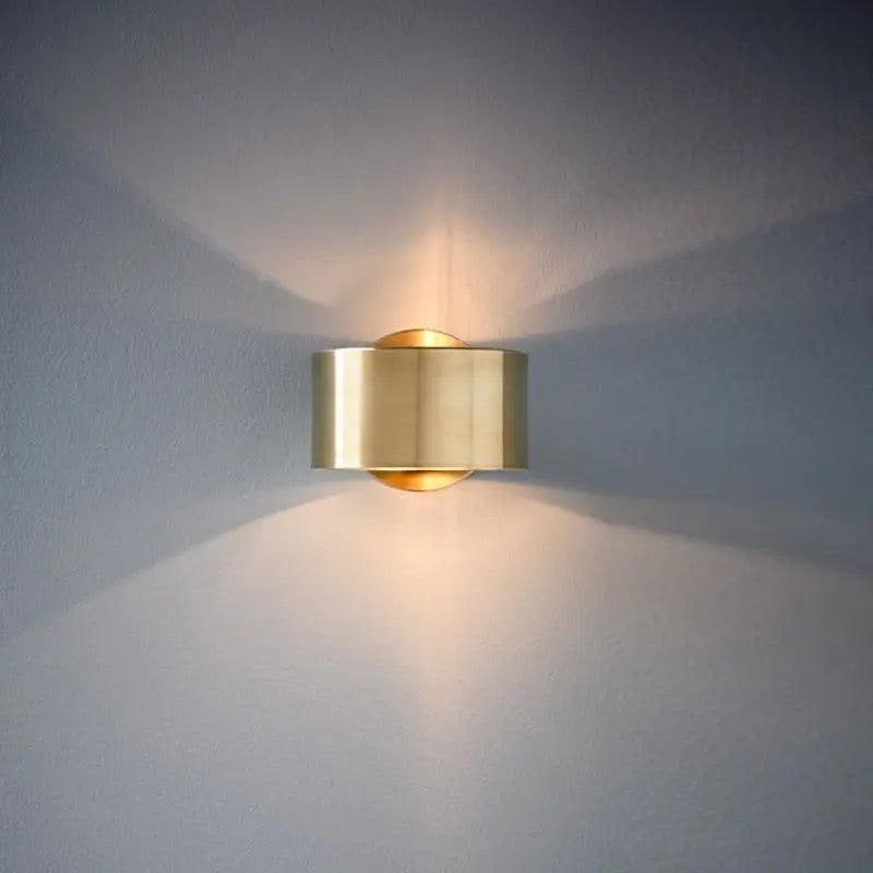 Aplique de pared con pantalla cilíndrica para salón y dormitorio, con vela