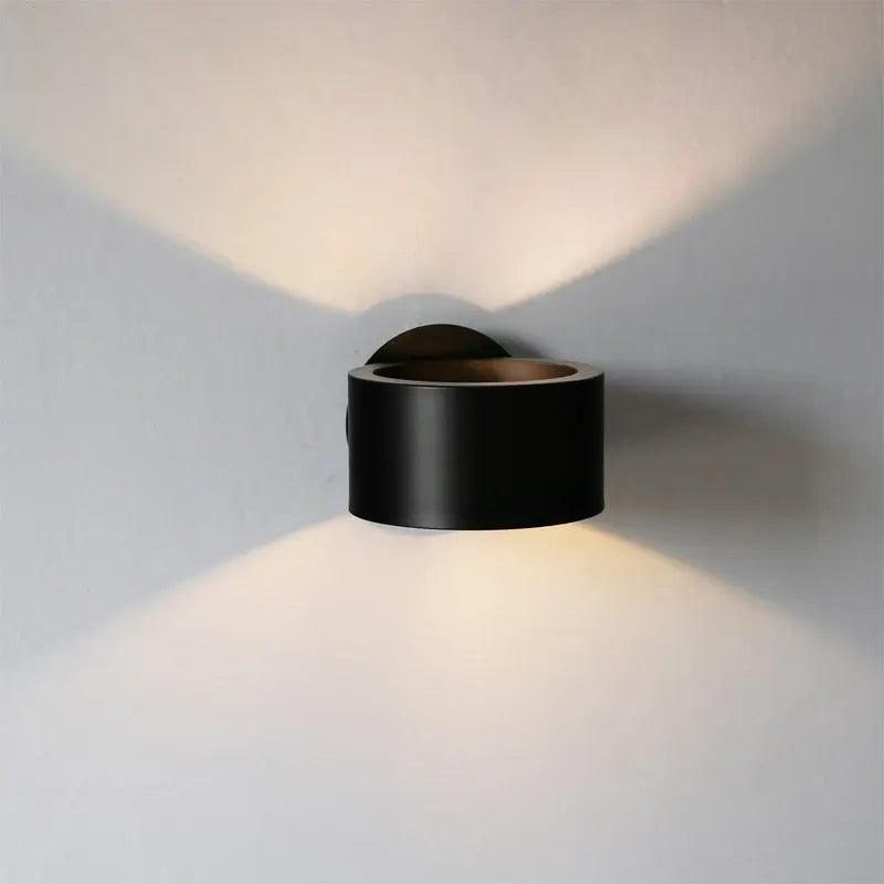 Aplique de pared con pantalla cilíndrica para salón y dormitorio, con vela