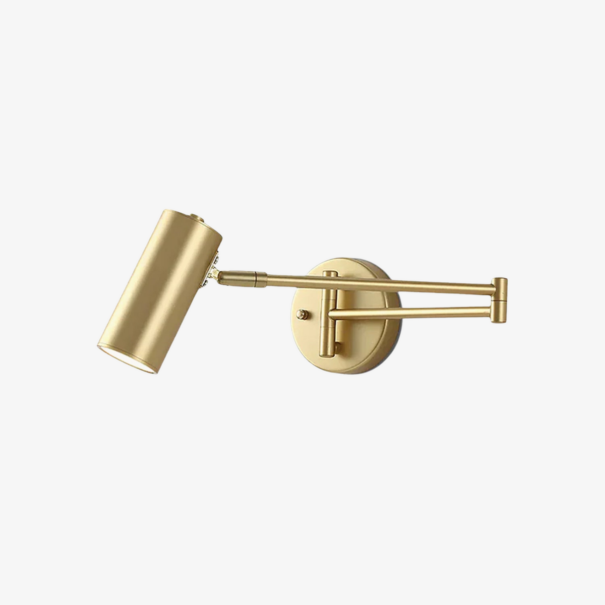 Lámpara de pared con brazo articulado para lectura y cabezal ajustable