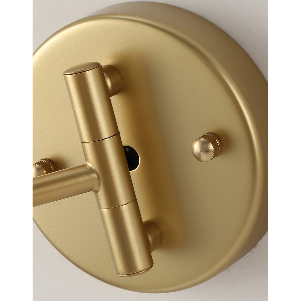 Lámpara de pared con brazo articulado para lectura y cabezal ajustable