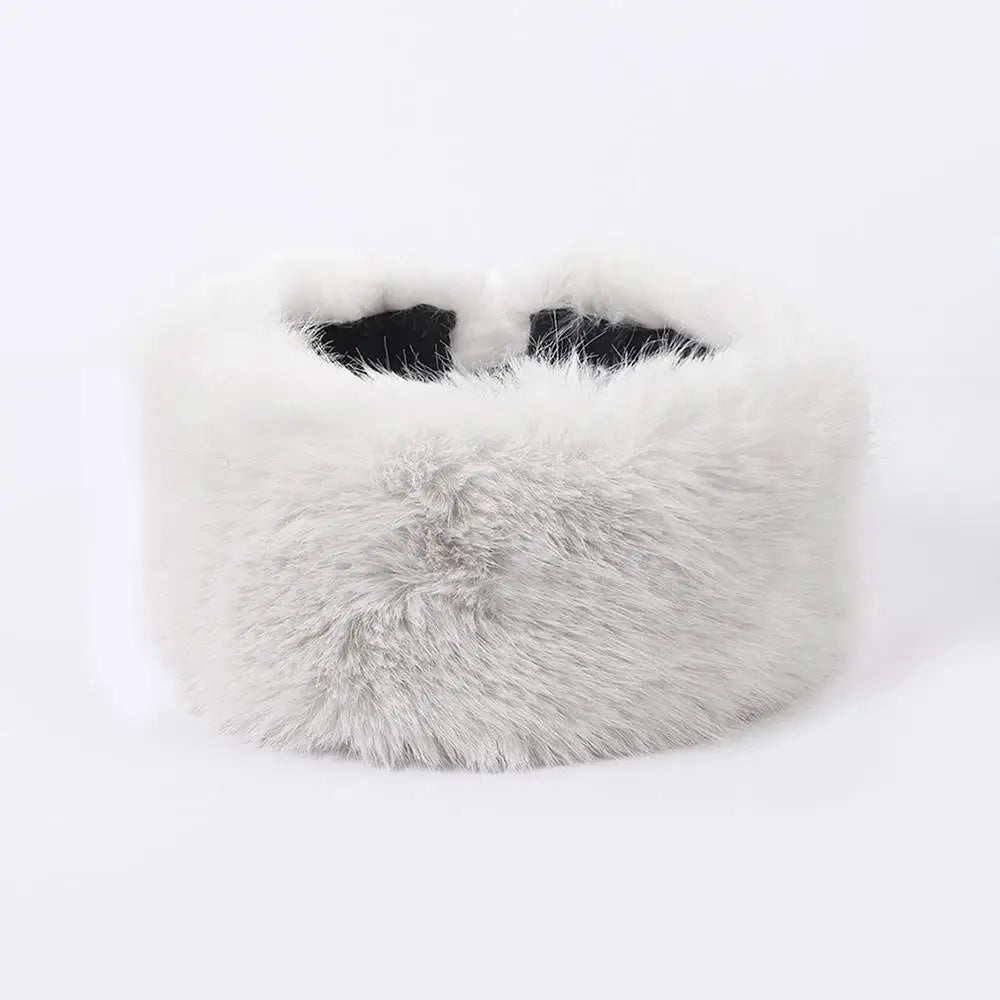 Fluffy Faux Fur Headband for Women - product detail 9