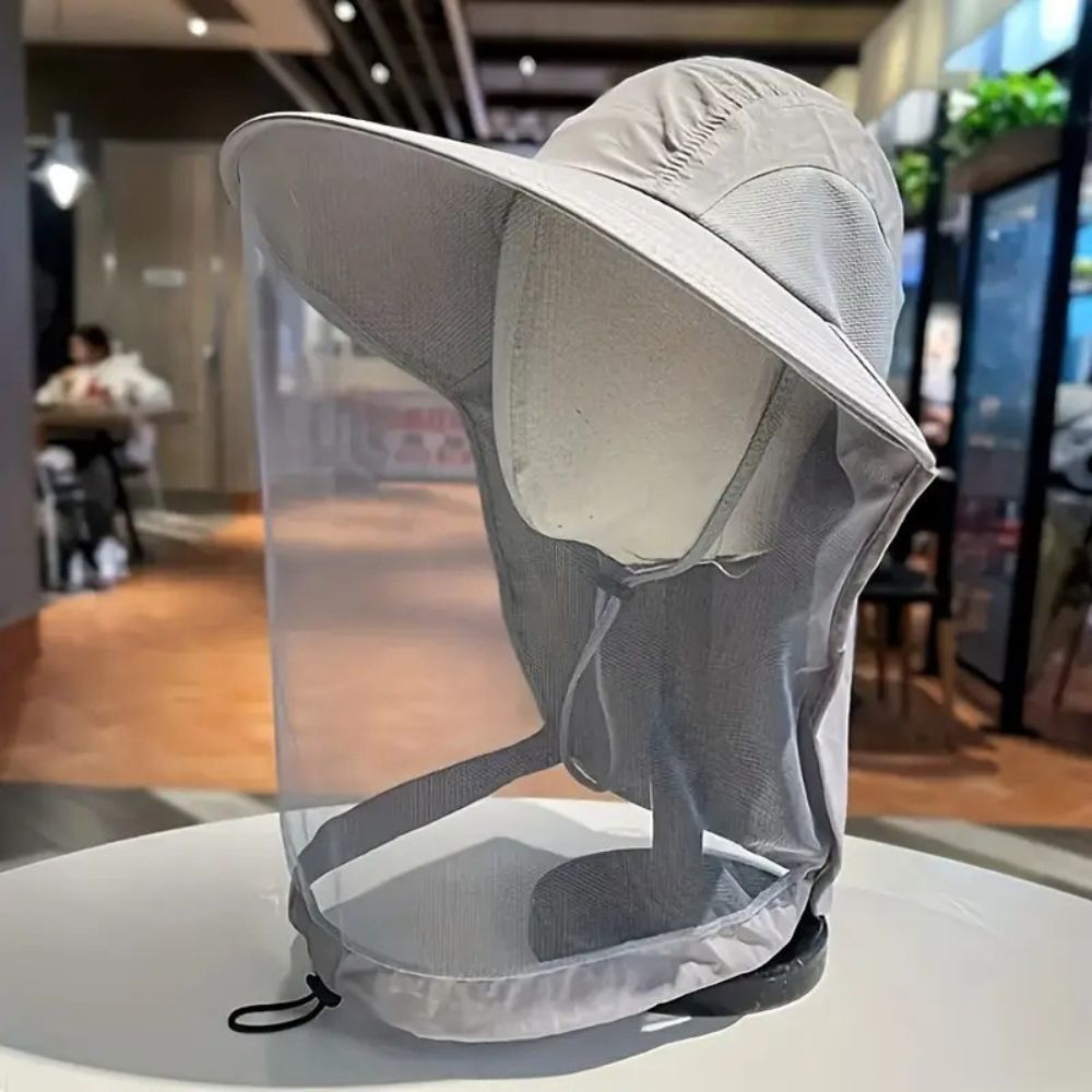 Breathable Sun and Mosquito Protection Wide Brim Hat - product detail 4
