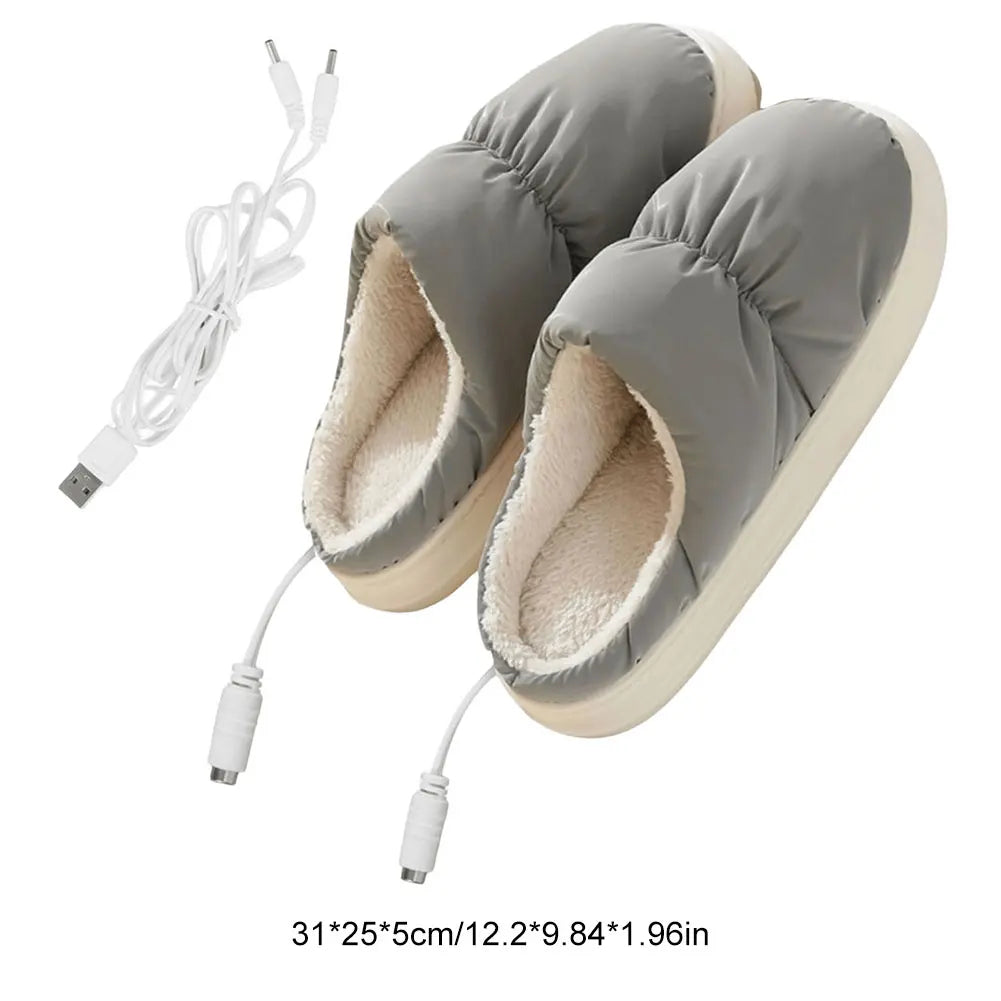 USB Heated Slippers Electric Foot Warmer - product detail 7